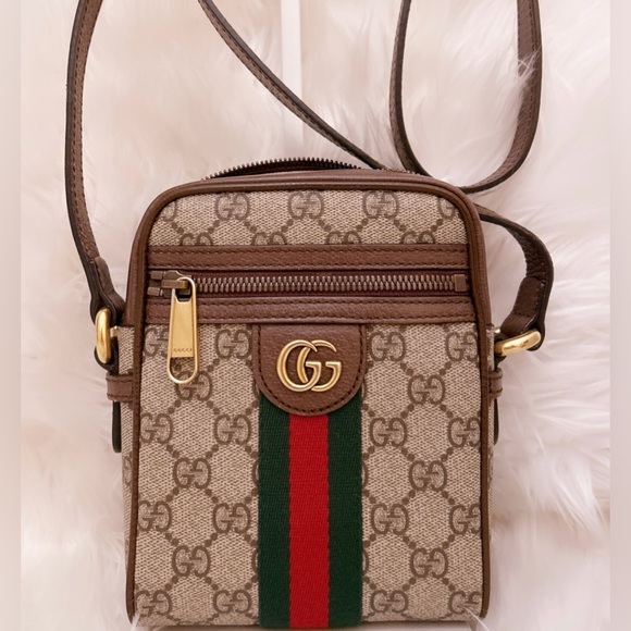 GUCCI GG Supreme GG Web Ophidia Crossbody Bag SOLD - Picture 5 of 14